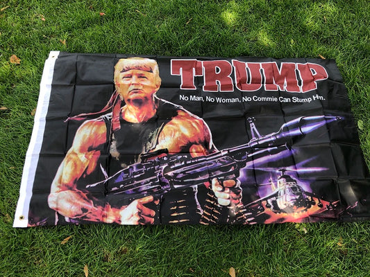 Rambo Trump Flag 3x5'